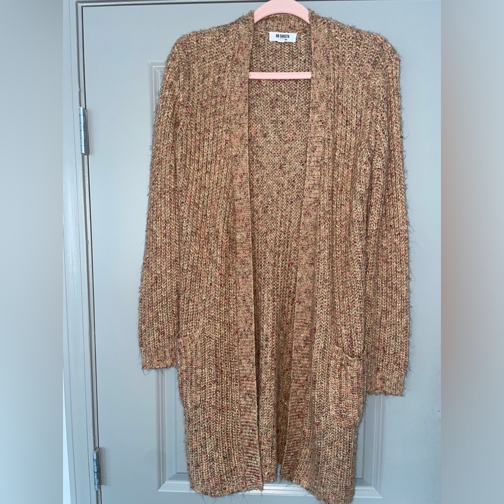 BB Dakota Steve Madden Stitchfix Odetta Rose Open Pocket Cardigan NWT Size Large
